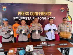 Polresta Sorong Kota Tangkap 3 Kurir Narkoba, 5 Kg Ganja dan Ratusan Gram Sabu Diamankan