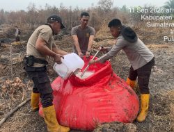 Satgas Aman Nusa II Uji Formula X-Fire untuk Pendinginan Karhutla di Ogan Ilir