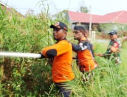 Sinergi TNI, BPBD dan Masyarakat Padamkan Kebakaran Lahan di Blorep Merauke