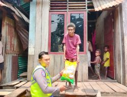 Jelang HUT Polantas ke-71, Polda PBD Salurkan Sembako kepada Masyarakat di Kota Sorong