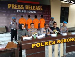 Polres Sorong Ungkap Dua Kasus Kejahatan, 20 Motor Dicuri dan Curas Disertai Pemerkosaan