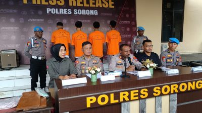 Polres Sorong Ungkap Dua Kasus Kejahatan, 20 Motor Dicuri dan Curas Disertai Pemerkosaan