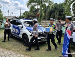 Sambut HUT Lalu Lintas Bhayangkara ke-71, Sat Lantas Polres Mesuji Gelar Bakti Sosial Berbagi Sembako dan Anjangsana Kepada Purnawirawan Polri