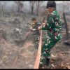 Pangdam XXII/TB Terjun Langsung Dalam Penanganan Karhutla di km 21 Palangkaraya