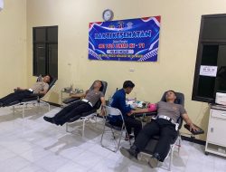 Peringati HUT Lalu Lintas Bhayangkara ke-71, Sat Lantas Polres Mesuji Gelar Bakti Kesehatan