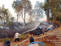 Uji Coba Formula X-Fire untuk Pendinginan Karhutla di Sungai Rambutan Ogan Ilir