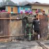 Menutup Luka Pascakebakaran, Satgas Yonif 2 Marinir Rampungkan Pembersihan dan Pemasangan Pagar Komplek Pasar Enarotali
