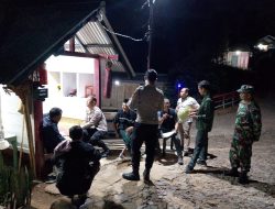 Begini Cara Anggota Koramil Di Karangtengah Cegah Gangguan Kamtibmas