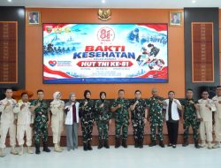 Jelang HUT ke-81 TNI, Korem 143/HO Gelar Bakti Sosial Kesehatan dan Pelatihan Bantuan Hidup Dasar