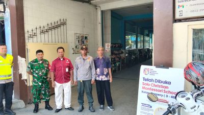 Keamanan sekolah Jadi Perhatian Khusus Babinsa Kratonan dan Linmas