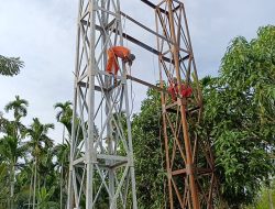 Rangka Besi Mulai Disatukan, Jembatan Gantung Cot Kawat Capai 47,95 Persen
