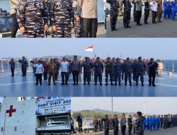 Komandan Kodaeral XIV Sorong Hadiri Pelepasan Satgas Terpadu Port Visit 2026 ke Kawasan Pasifik Selatan