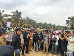 Polres Mesuji Lakukan Upaya Persuasif Hadapi Aksi Masyarakat Delapan Desa Penyangga PT. Pematang Agri Lestari