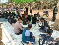 Antisipasi Gangguan Kamtibmas Sat Binmas Polres Mesuji Melaksanakan Patroli KRYD di Lokasi Tenda Warga Pendudukan Lahan PT. PAL oleh Masyarakat