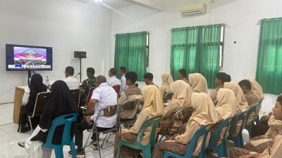 Dandim Aceh Utara Hadiri Grand Launching Ekstrakurikuler KKRI Secara Hybrid