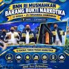 BNN RI Musnahkan Barang Bukti 12 Kasus Narkotika, 25 Tersangka Diamankan