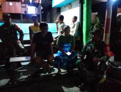 Wujudkan Wilayah Yang Aman Dan Kondusif, Baninsa Baturetno Laksanakan Patroli Malam Hari