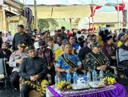 Koramil 0825-11/Pesanggaran Hadiri Upacara Tradisional Petik Laut Pantai Pancer ke 51 san Santunan Anak Yatim Desa Sumberagung Kecamatan Pesanggaran