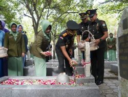 Pangdam IM Pimpin Ziarah Nasional HUT ke-81 TNI di Taman Makam Pahlawan Banda Aceh
