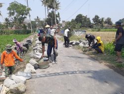 Pacu Pembangunan Desa, Satgas Pra TMMD Mulai Garap Pondasi