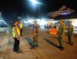 Patroli Malam Koramil Giritontro, Jaga Situasi Wilayah Tetap Aman dan Kondusif