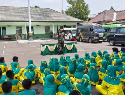 Belajar Jadi Tentara Sambil Bermain, 145 Siswa Muhamadiyah Drasan Serbu Makodim 0724/Boyolali