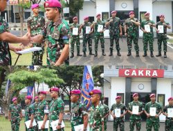 Semangat Prajurit Petarung, Praka Marinir Simangunsong Terima Penghargaan dari Danbrigif 1 Marinir