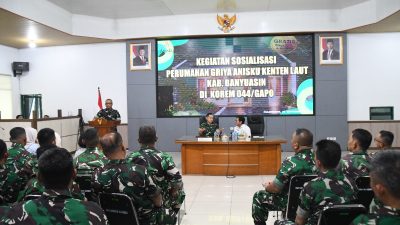 Korem 044/Gapo Gelar Sosialisasi Perumahan, Dorong Peningkatan Kesejahteraan Prajurit dan PNS TNI