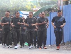 Perkuat Kebugaran dan Soliditas, Pangdam II/Swj Gelar Olahraga Bersama di Bintaljarahdam II/Swj