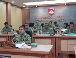 Kasdam IV/Diponegoro Ikuti Vicon Bersama Wapang TNI Bahas Perkembangan KDKMP