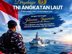 Barometer99 Mengucapkan Dirgahayu TNI Angkatan Laut Ke-81: “Jalesveva Jayamahe!”