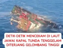 Tugboat TB MT20 1301 Tenggelam di Perairan Bawean, 8 ABK Selamat Usai Berlindung di Atas Tongkang