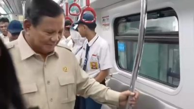 Presiden Prabowo Tinjau Langsung Operasional LRT Kelapa Gading – Manggarai