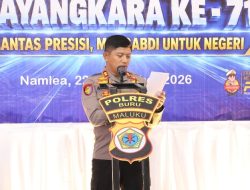 Polres Buru Gelar Syukuran Hari Lalu Lintas Bhayangkara Ke-71