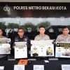 Operasi Nila Jaya, Polres Metro Bekasi Kota Amankan 74 Tersangka dan Sita 49.119 Butir Obat Keras