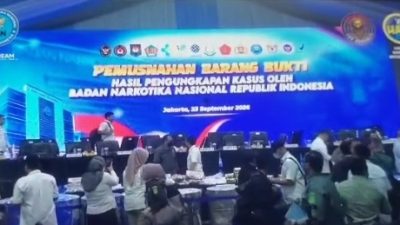Wujudkan Indonesia Bersih Narkoba, BNN RI Eksekusi Barang Bukti Kasus Jaringan Gelap