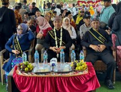Koramil 0825-11/Pesanggaran Hadiri Upacara Tradisional Petik Laut Pantai Pancer ke 51 san Santunan Anak Yatim Desa Sumberagung Kecamatan Pesanggaran