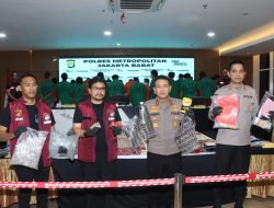 Polres Jakbar Bongkar Clandestine Lab Etomidate di PIK 2, dan Berhasil menggagalkan peredaran 20.514 Catridge Etomidate/ Pods Getar
