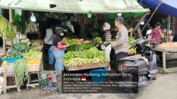 Patroli Dialogis Polsek Ngabang, Polisi Ajak Pedagang Bersama Cegah Premanisme