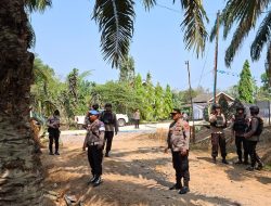 Jajaran Polres Mesuji Laksanakan Patroli Skala Besar dan Pengamanan Terkait Sengketa Lahan PT. PAL dengan Masyarakat 8 Desa Penyangga
