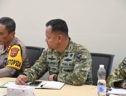 Melalui Vicon, Danrem 044/Gapo Perkuat Sinergi Penanganan Bencana