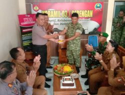 Sinergi Untuk Negeri, Kapolsek & Camat Serengan Beri Ucapan HUT TNI ke-81 ke Koramil 03/Serengan