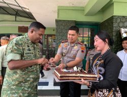 Kapolres Wonogiri Bersama PJU Beri Kejutan “Serbu” Markas Kodim di HUT TNI ke-81