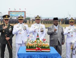 Komandan Kodaeral XIV Hadiri Upacara HUT ke-81 TNI di Wilayah Papua Barat Daya