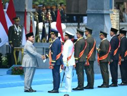 Presiden Prabowo Pimpin Upacara Peringatan HUT ke-81 TNI di Cilangkap