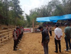 Polres Toraja Utara Kerahkan Puluhan Personel Amankan Kegiatan Tradisi Adat Adu Kerbau