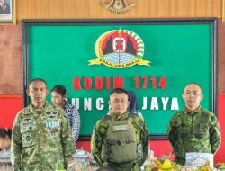 HUT Ke-81 TNI Tahun 2026, Kodim 1714/Puncak Jaya Gelar Upacara, Dipererat Kebersamaan TNI dan Kepolisian