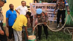 Bidpropam Polda Papua Barat Daya Salurkan 40.000 Liter Air Bersih untuk Warga Warmon Kokoda SP 3