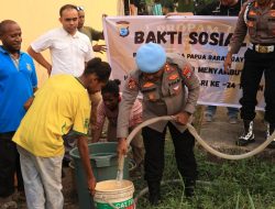 Bidpropam Polda Papua Barat Daya Salurkan 40.000 Liter Air Bersih untuk Warga Warmon Kokoda SP 3