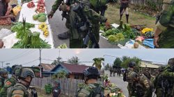 Senyum Bahagia Warga Uwapa, Satgas Yonif 2 Marinir Hadir Lariskan Dagangan Masyarakat